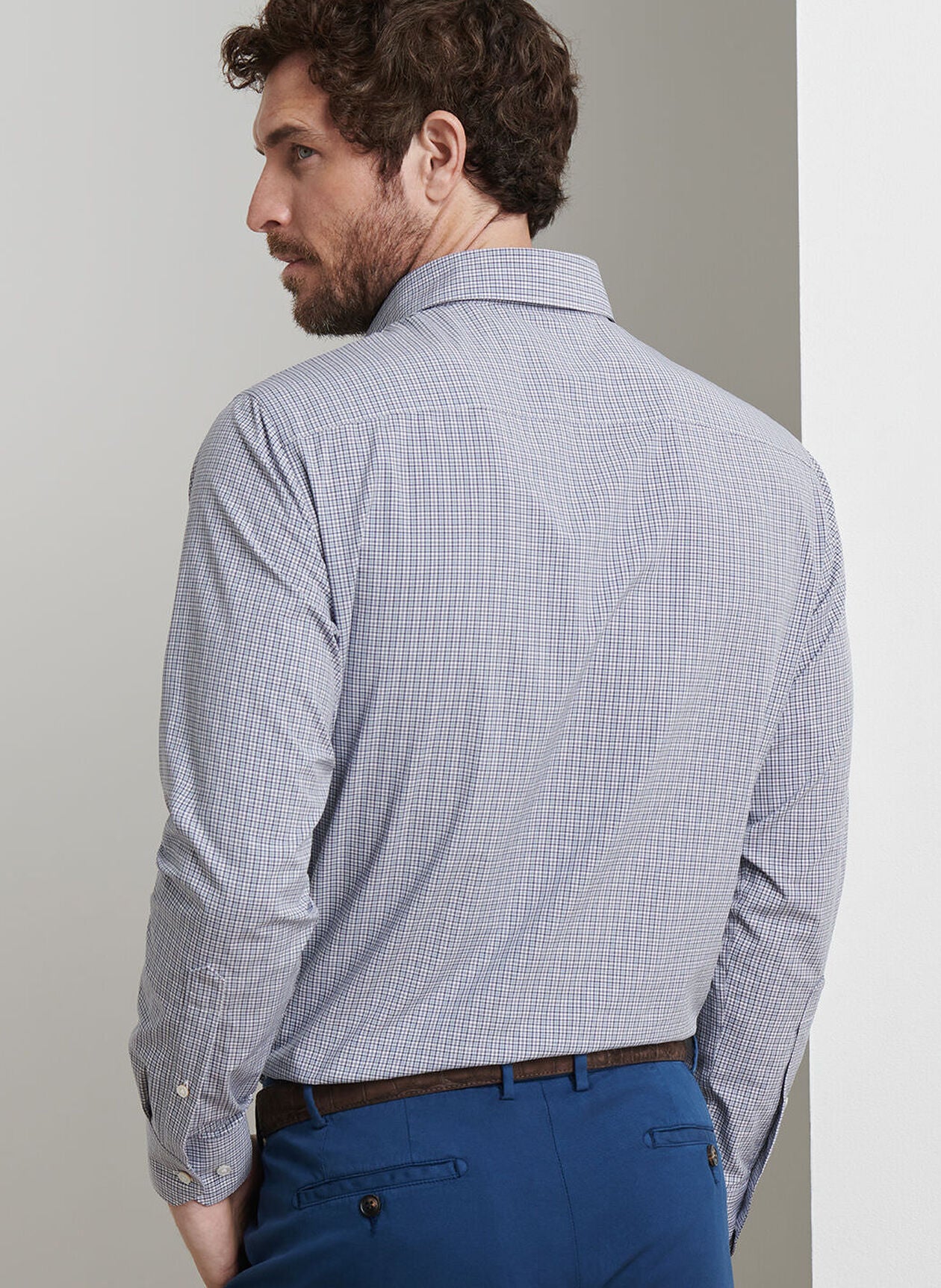 Porter Performance Poplin Sport Shirt NEBULA BLUE