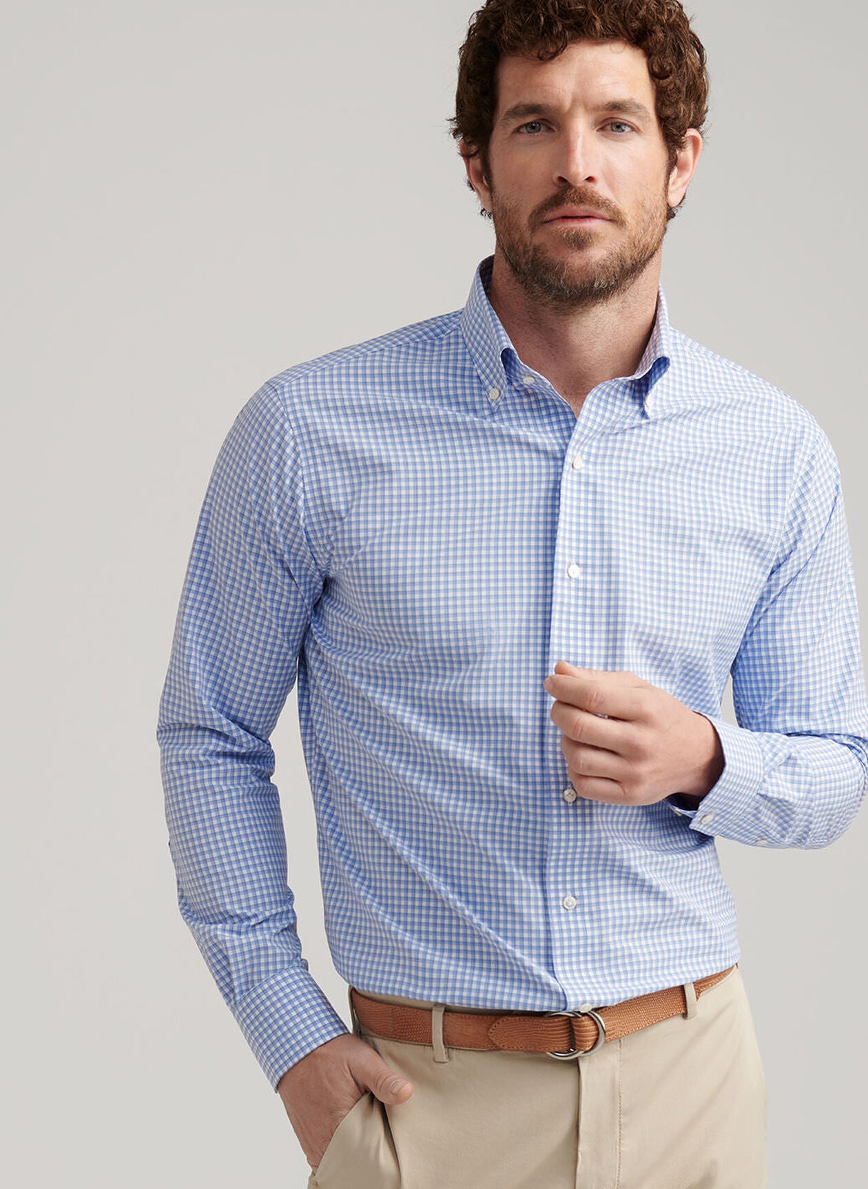 Mitchell Performance Poplin Sport Shirt WISTERIA