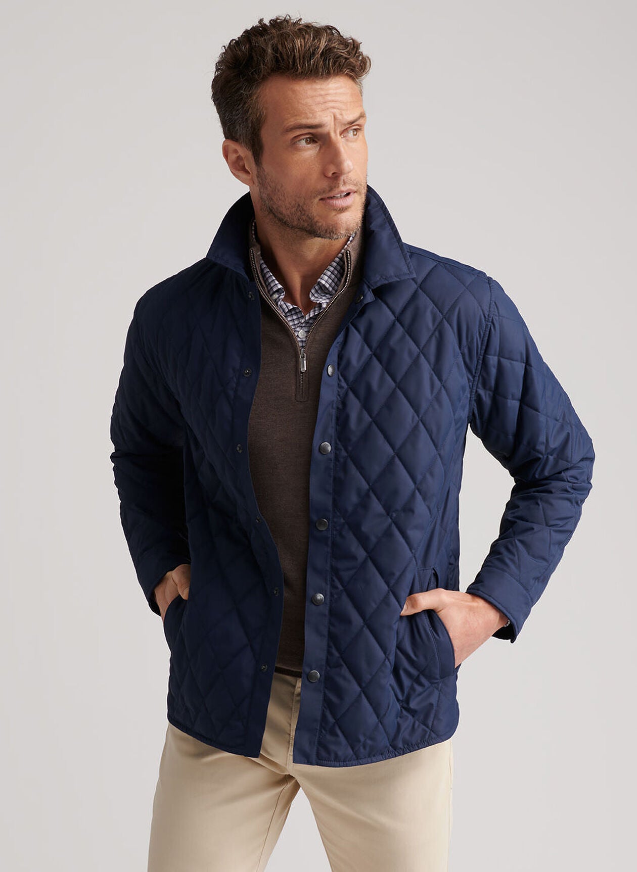 Brighton Shirt Jacket NAVY
