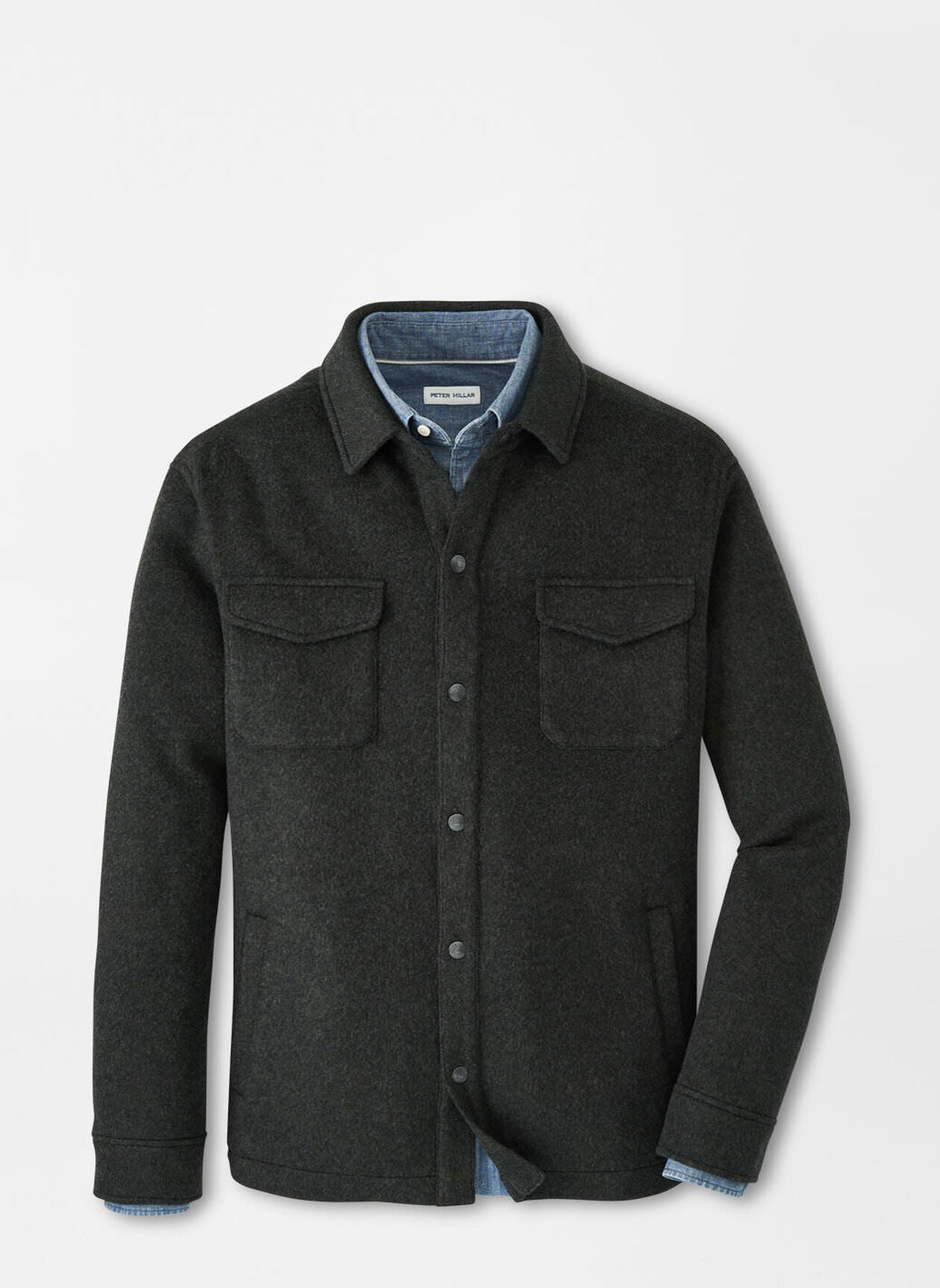 Crown Flex Merino Shirt Jacket Dark Olive