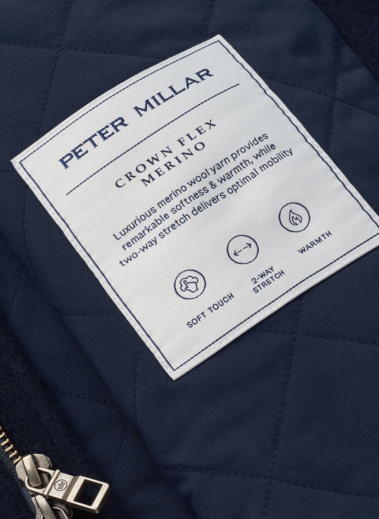 Crown Flex Merino City Coat Navy