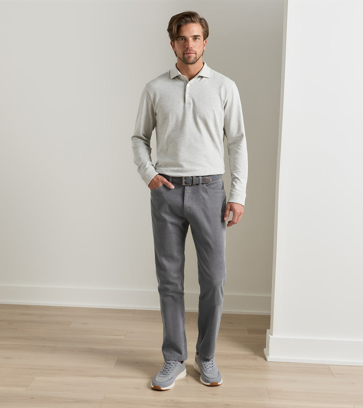 Classic Corduroy Five-Pocket Pant Oslo Grey
