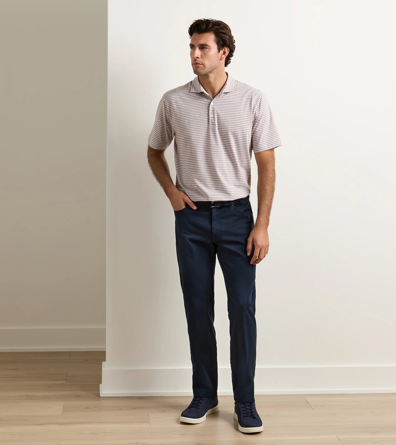 Signature Sateen Five-Pocket Pant Midnight Navy