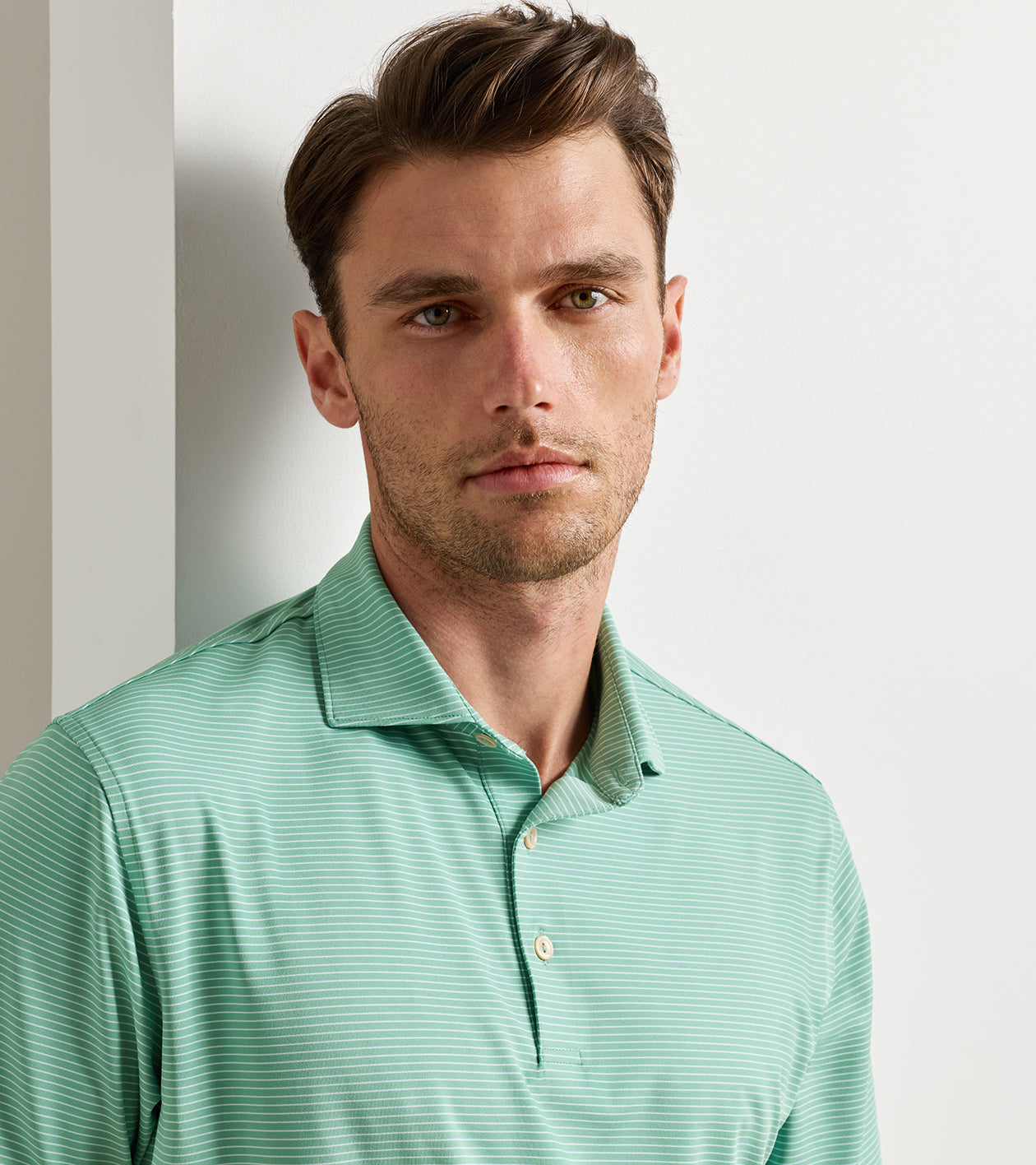 WADE PERFORMANCE JERSEY POLO FRESH MINT
