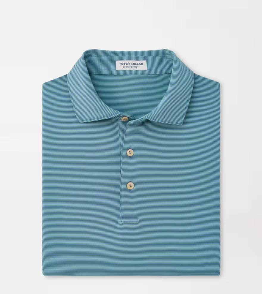 Jubilee Performance Jersey Polo Bali Blue/Fresh Mint