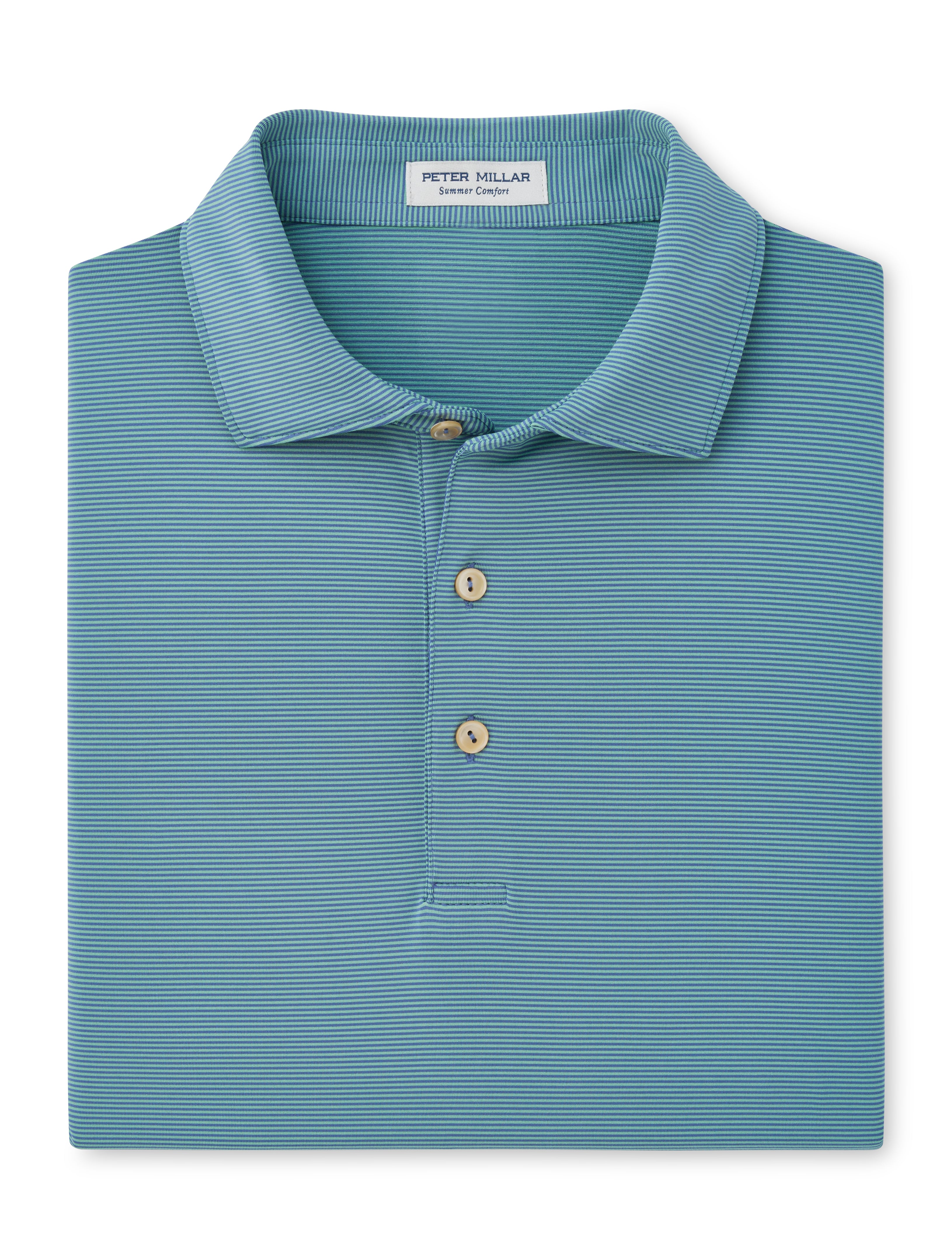 Jubilee Performance Jersey Polo Bali Blue/Fresh Mint