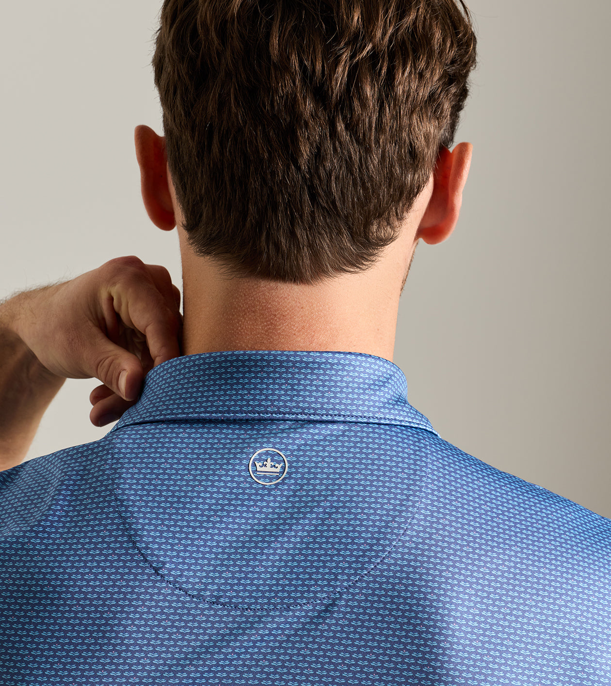 HAGUE PERFORMANCE JERSEY POLO BALI BLUE
