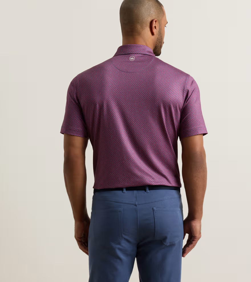 LOBSTER BOIL PERFORMANCE JERSEY POLO BALI BLUE