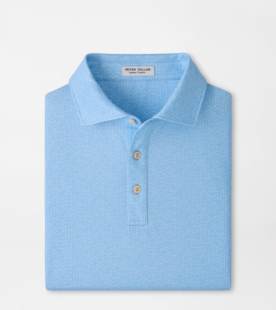 25TH ANNIVERSARY PERFORMANCE JERSEY POLO COTTAGE BLUE