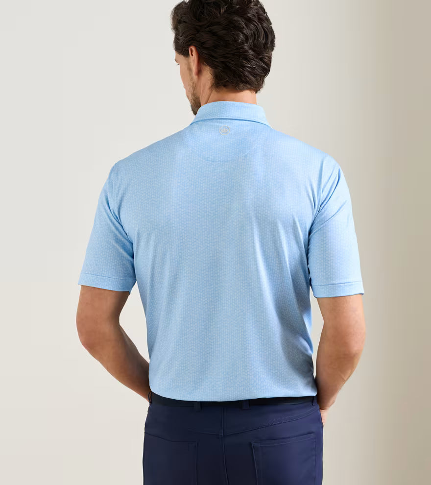 25TH ANNIVERSARY PERFORMANCE JERSEY POLO COTTAGE BLUE