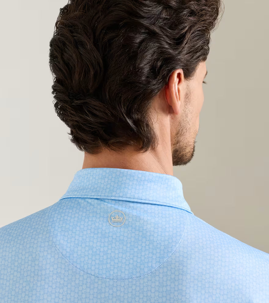 25TH ANNIVERSARY PERFORMANCE JERSEY POLO COTTAGE BLUE