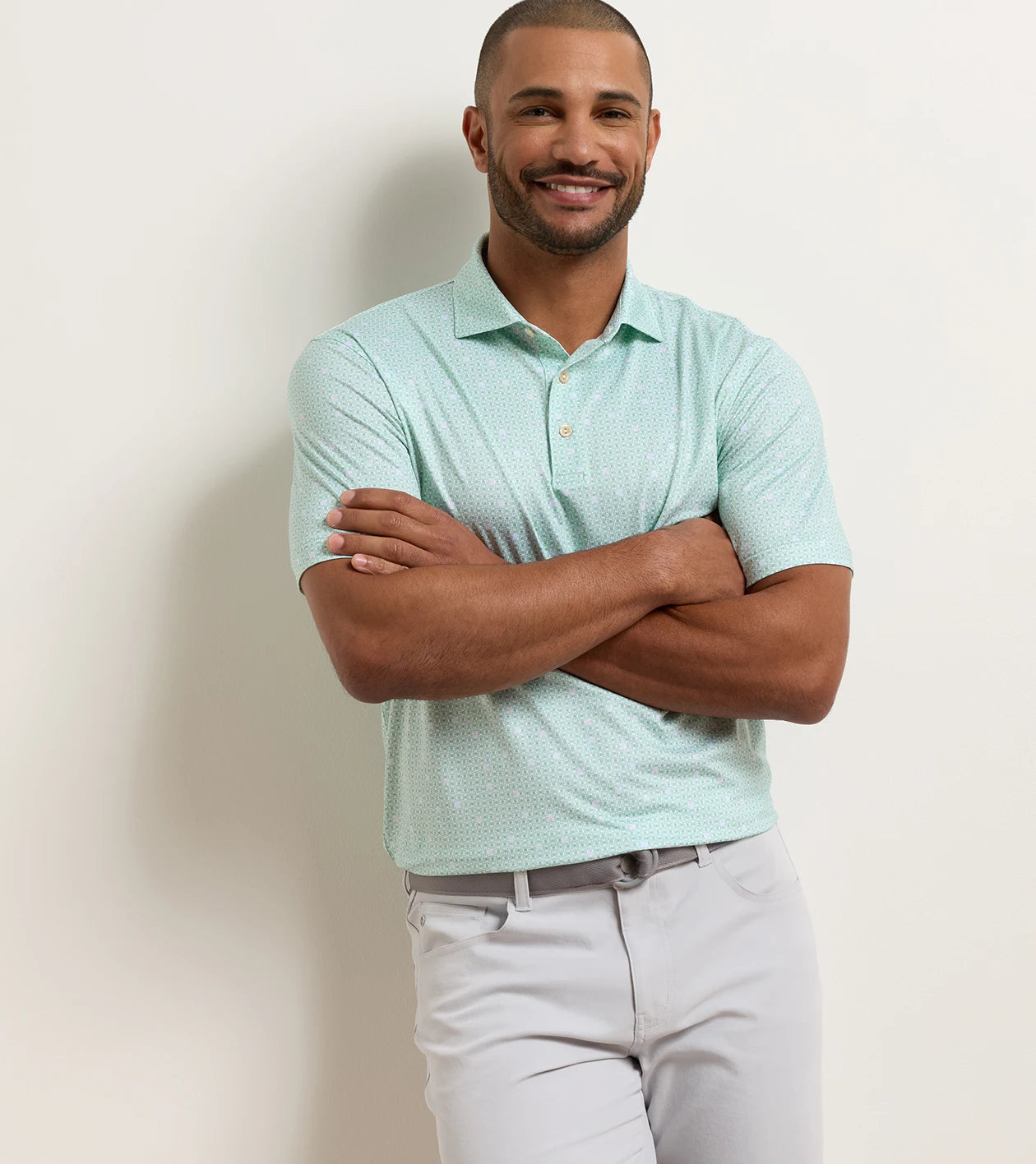 SKULL IT PERFORMANCE JERSEY POLO WHITE