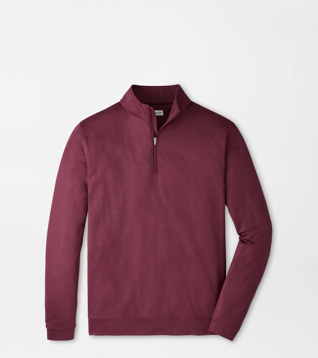 Perth Herringbone Performance Quarter-Zip BORDEAUX
