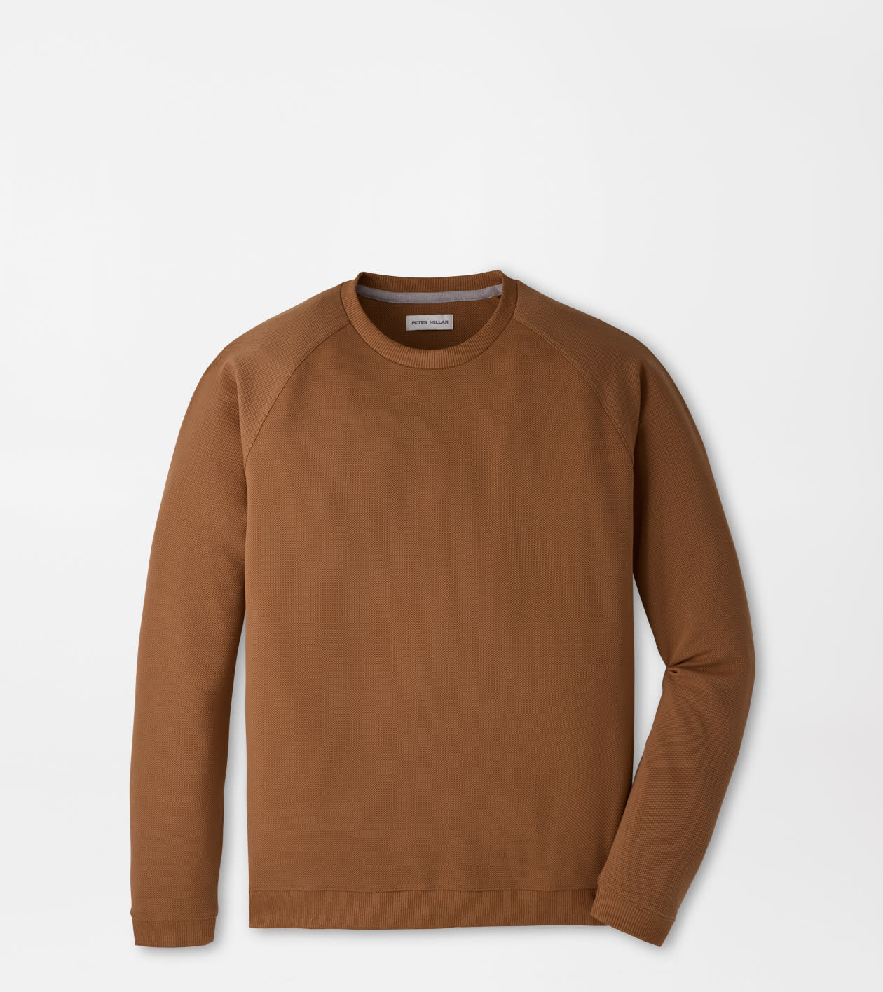 Cradle Piqué Performance Crewneck Dark Amber