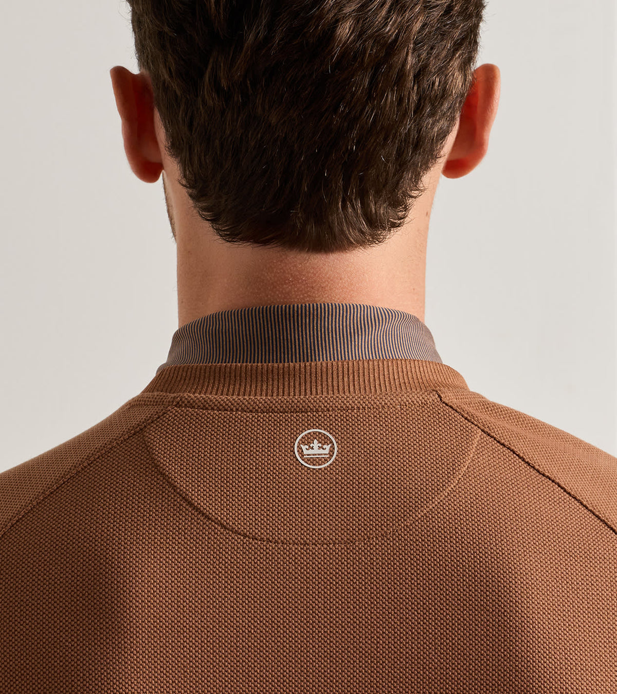 Cradle Piqué Performance Crewneck Dark Amber