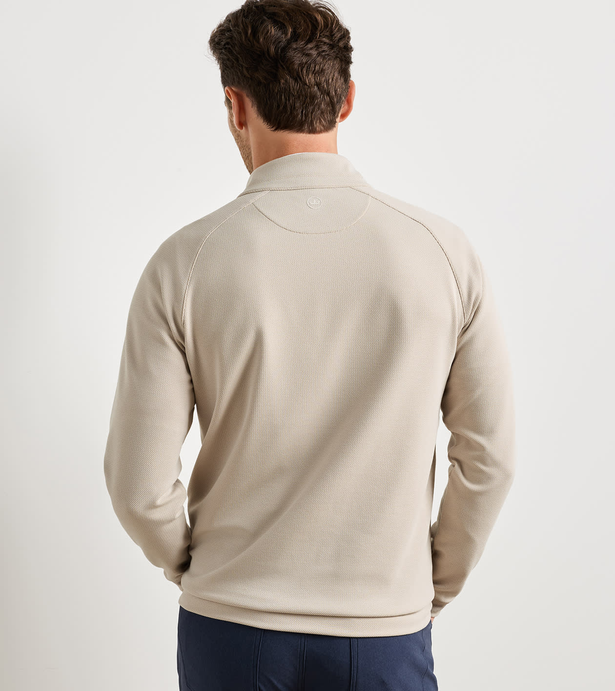 Cradle Piqué Performance Quarter-Zip Khaki