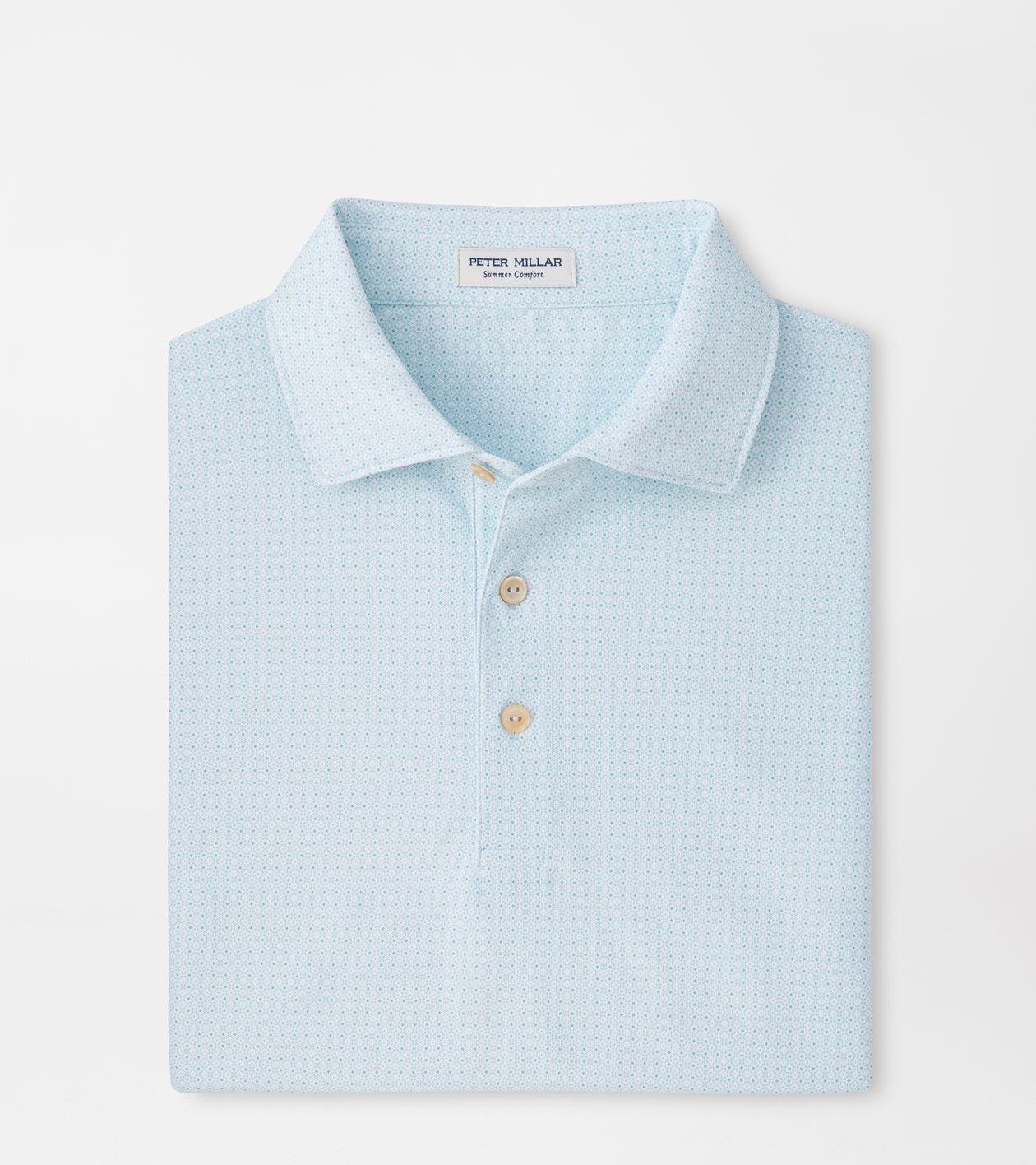 Mosaic Performance Mesh Polo Pale Blue