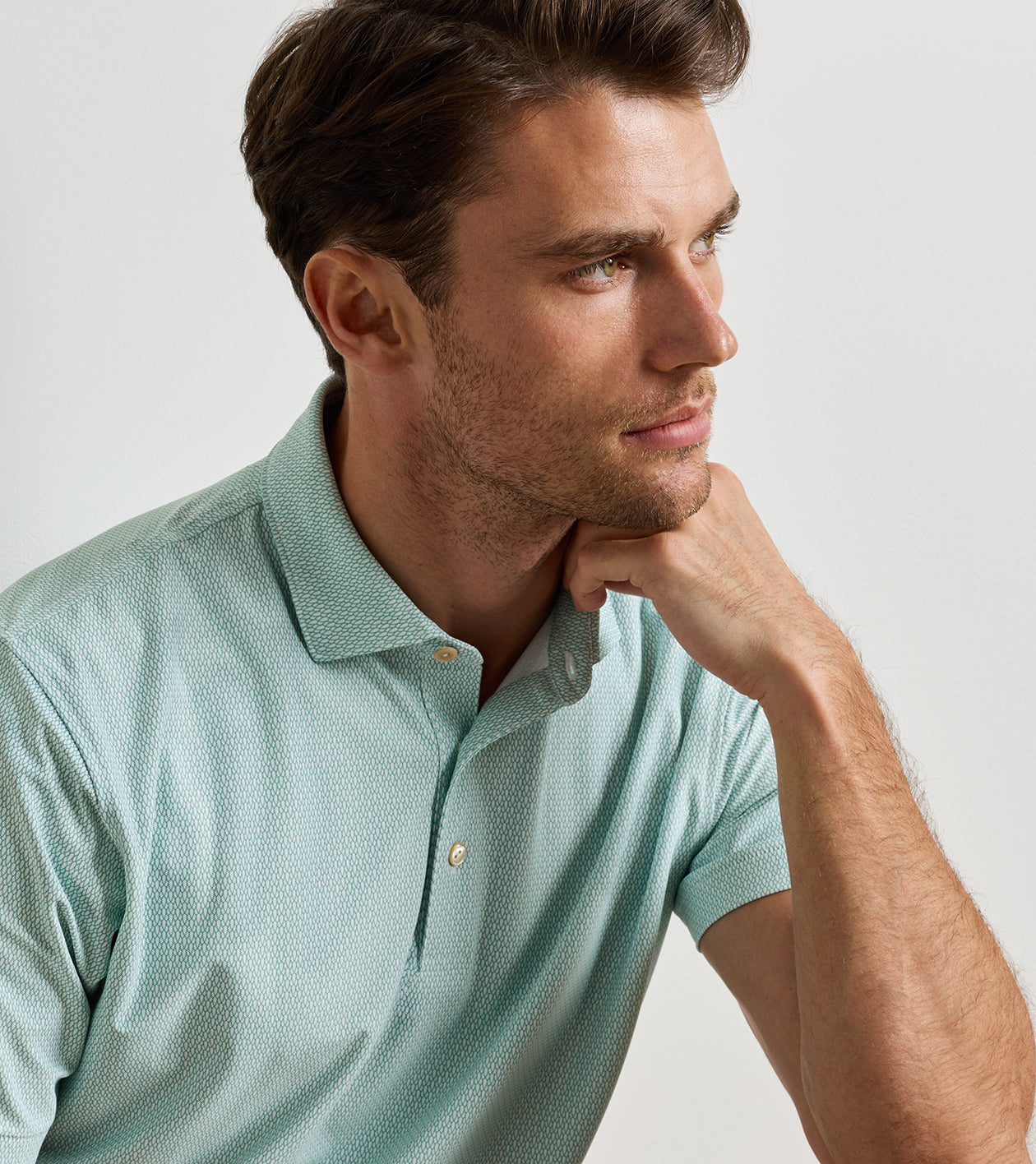 Currituck Performance Mesh Polo White