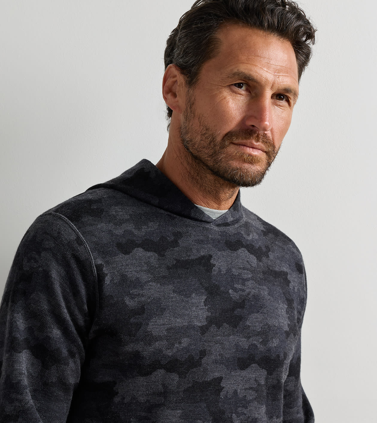 Reversible Camo Hoodie Black