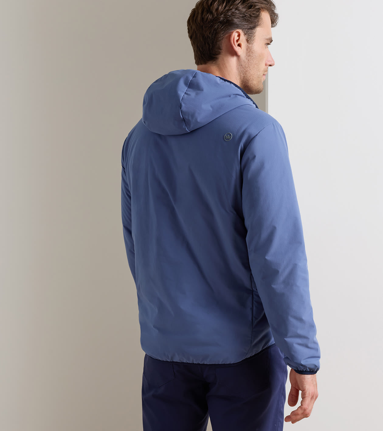 RIDGE HALF-ZIP HOODIE BALI BLUE