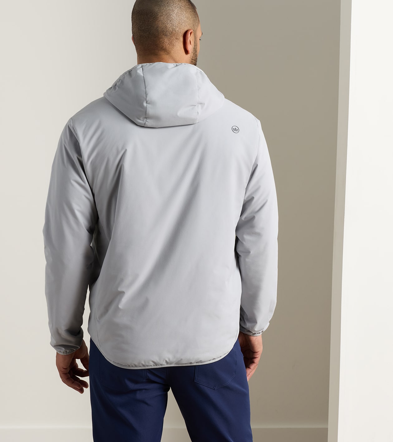 RIDGE HALF-ZIP HOODIE BRITISH GREY