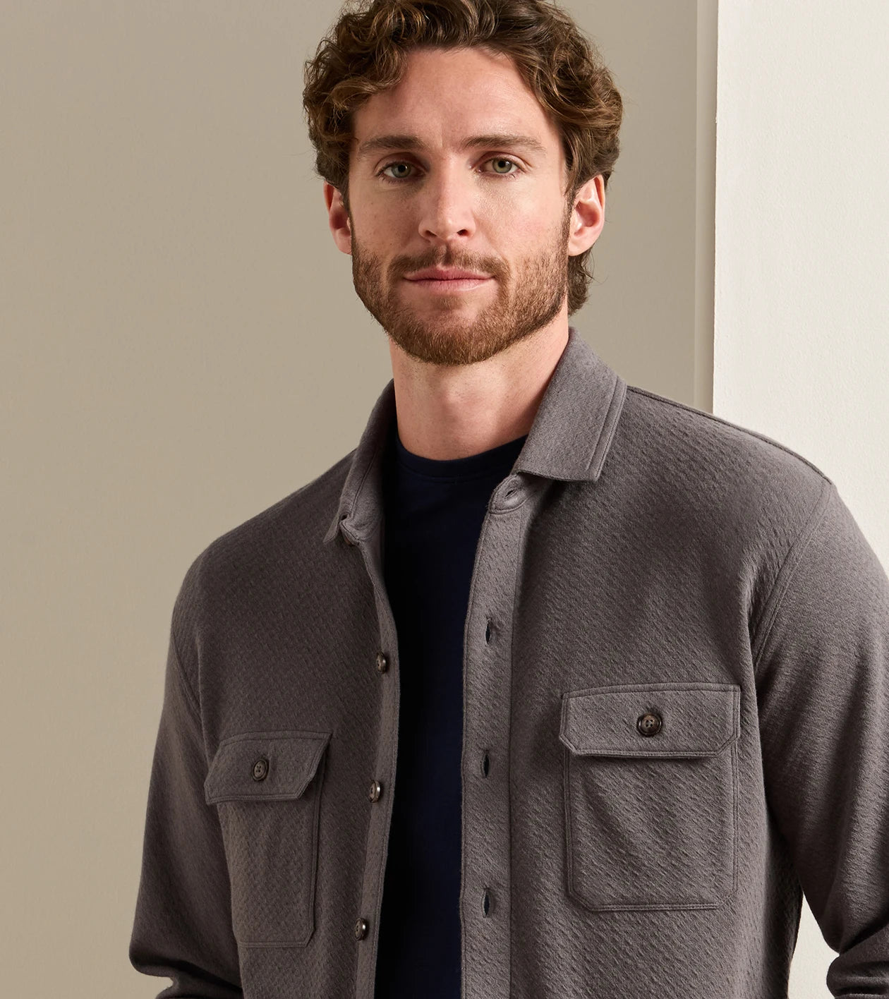 Ridgeline Knit Shirt Jacket Charcoal