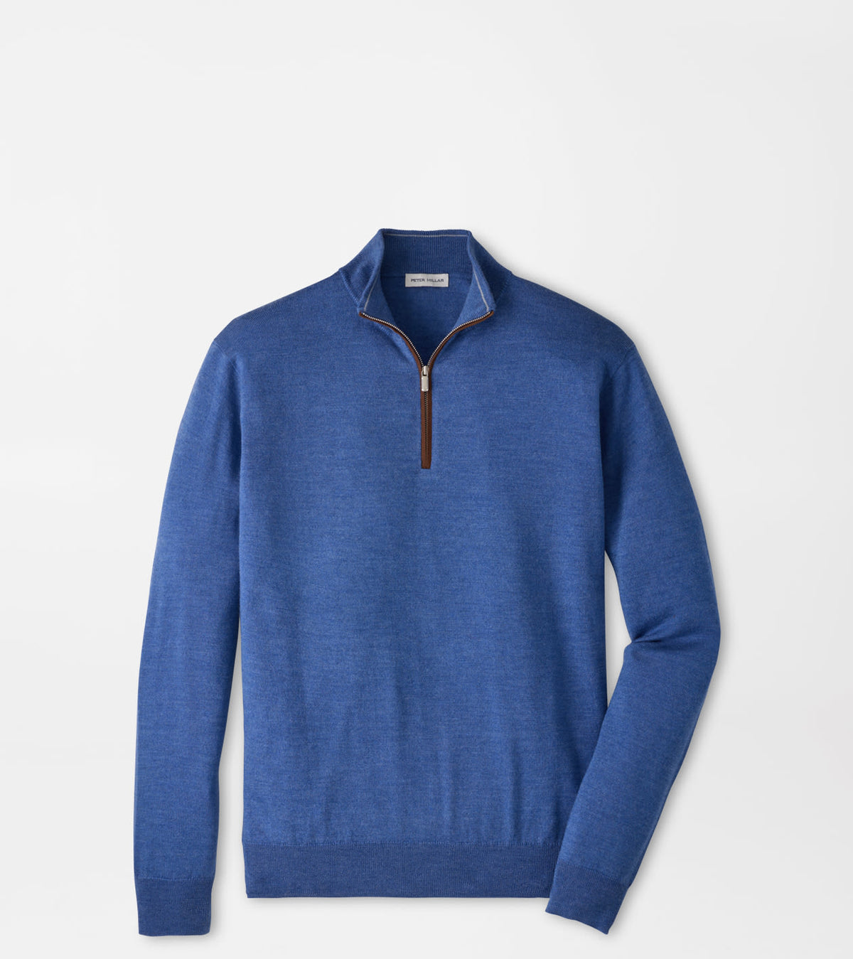 Autumn Crest Suede Trim Quarter-Zip Crown Blue