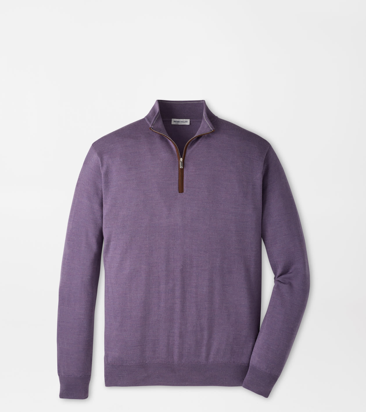Autumn Crest Suede Trim Quarter-Zip PURPLE FIG