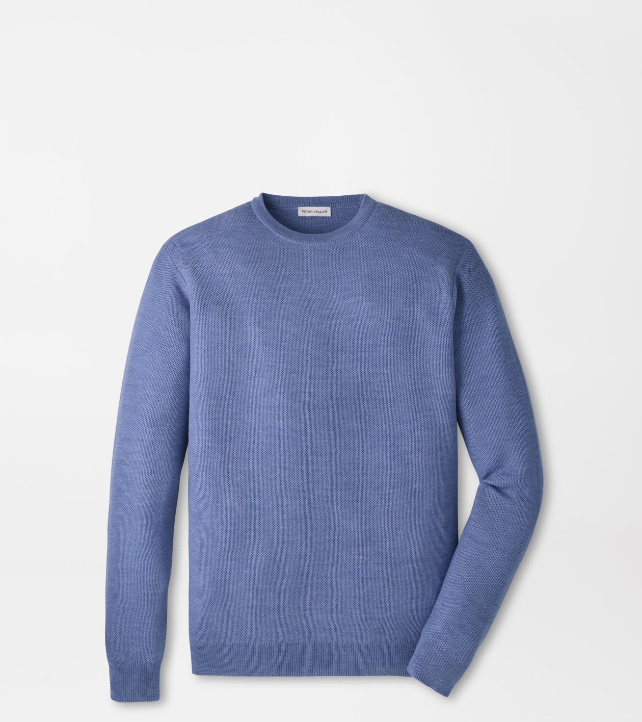 Autumn Crest Honeycomb Crewneck Sweater Blue Freesia