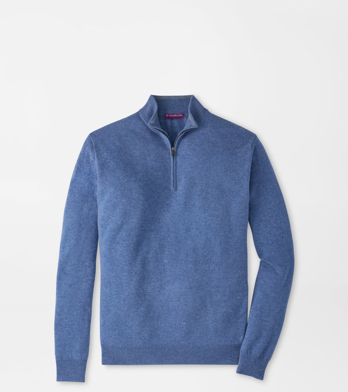 25th Anniversary Cashmere Quarter-Zip Sweater Astral Blue
