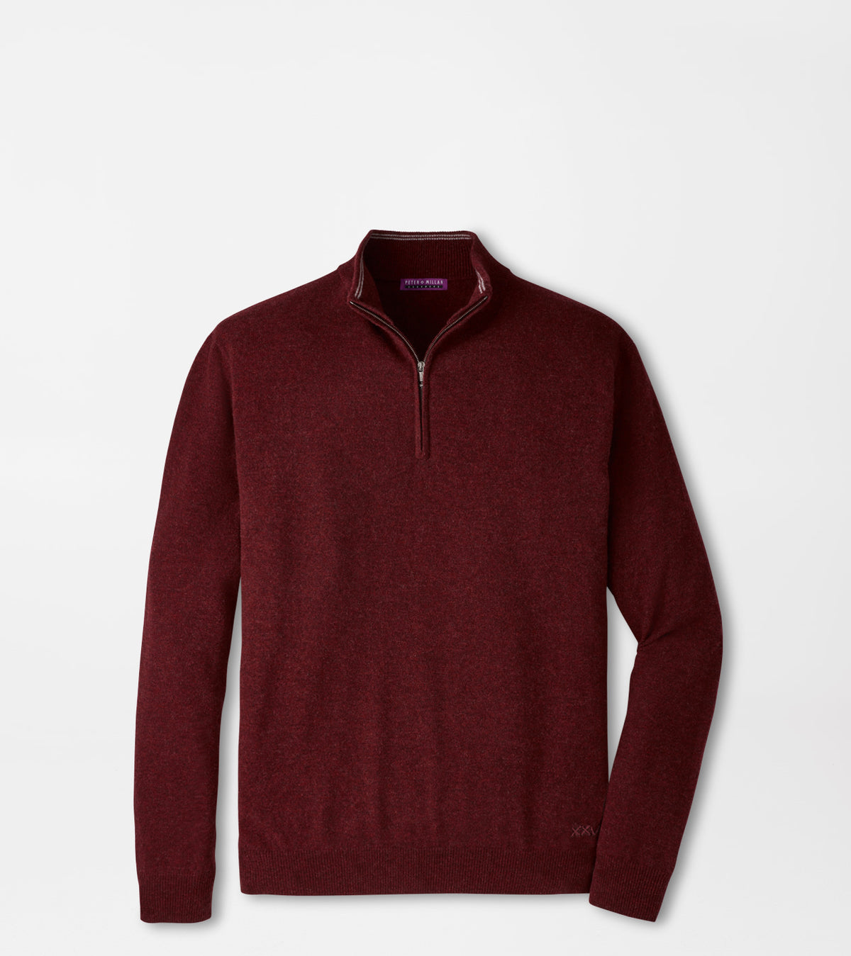25th Anniversary Cashmere Quarter-Zip Sweater Bordeaux