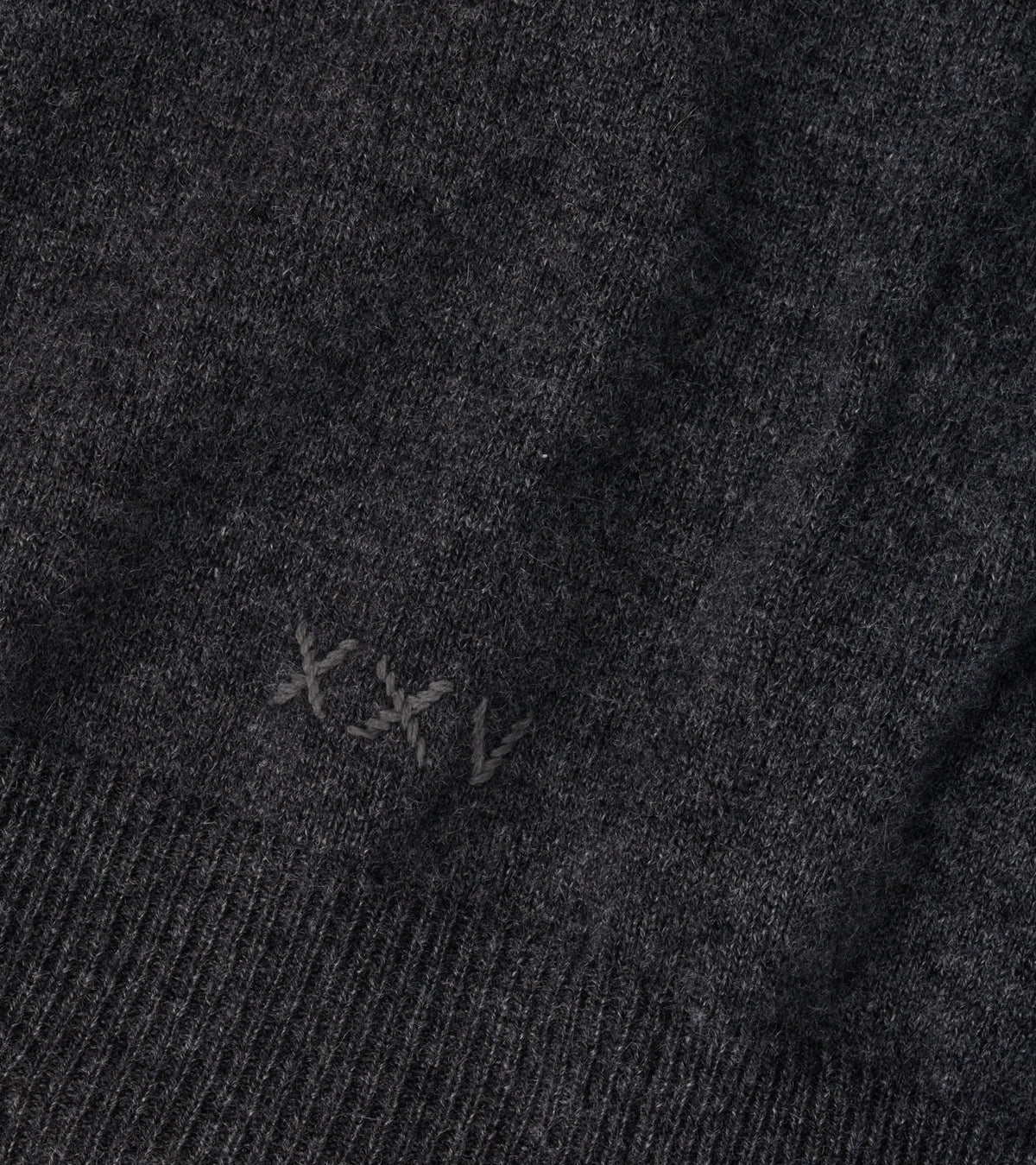 25th Anniversary Cashmere Quarter-Zip Sweater Charcoal