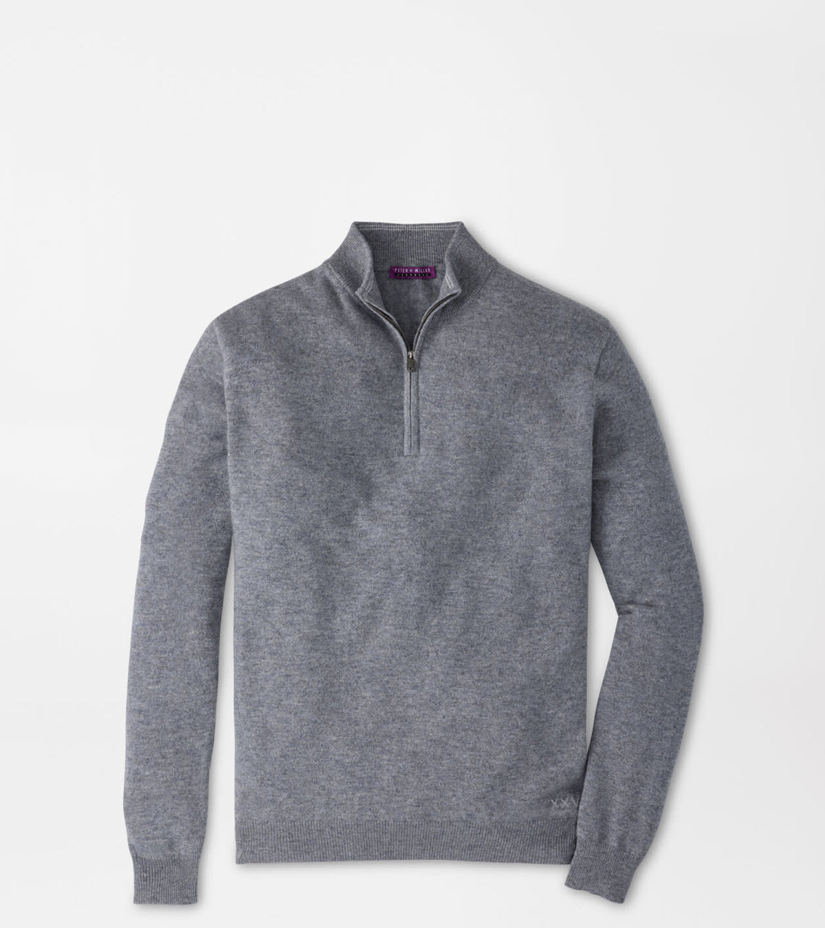 25th Anniversary Cashmere Quarter-Zip Sweater Oslo Grey