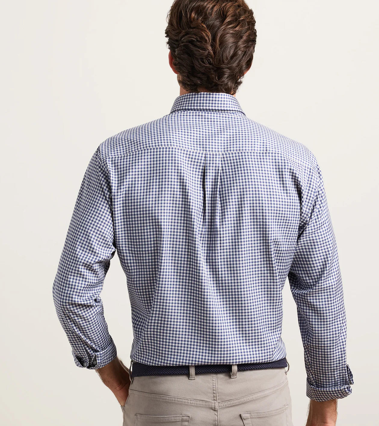 Liam Crown Soft Twill Sport Shirt NAVY
