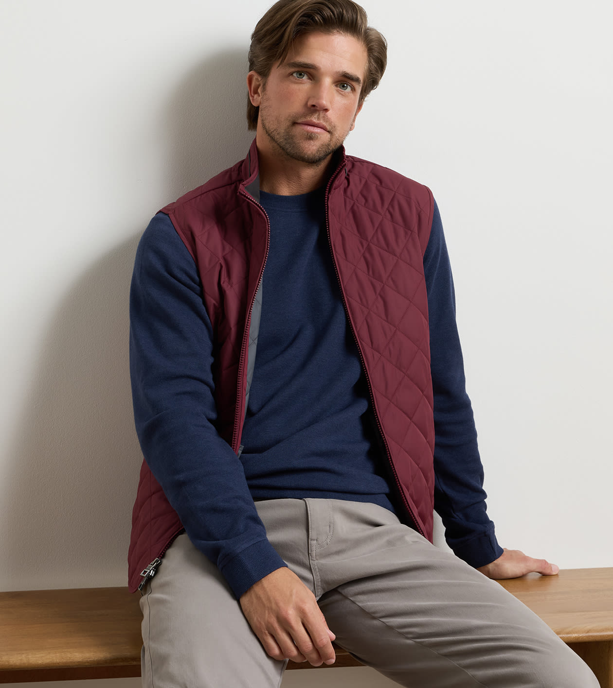 Essex Vest Bordeaux