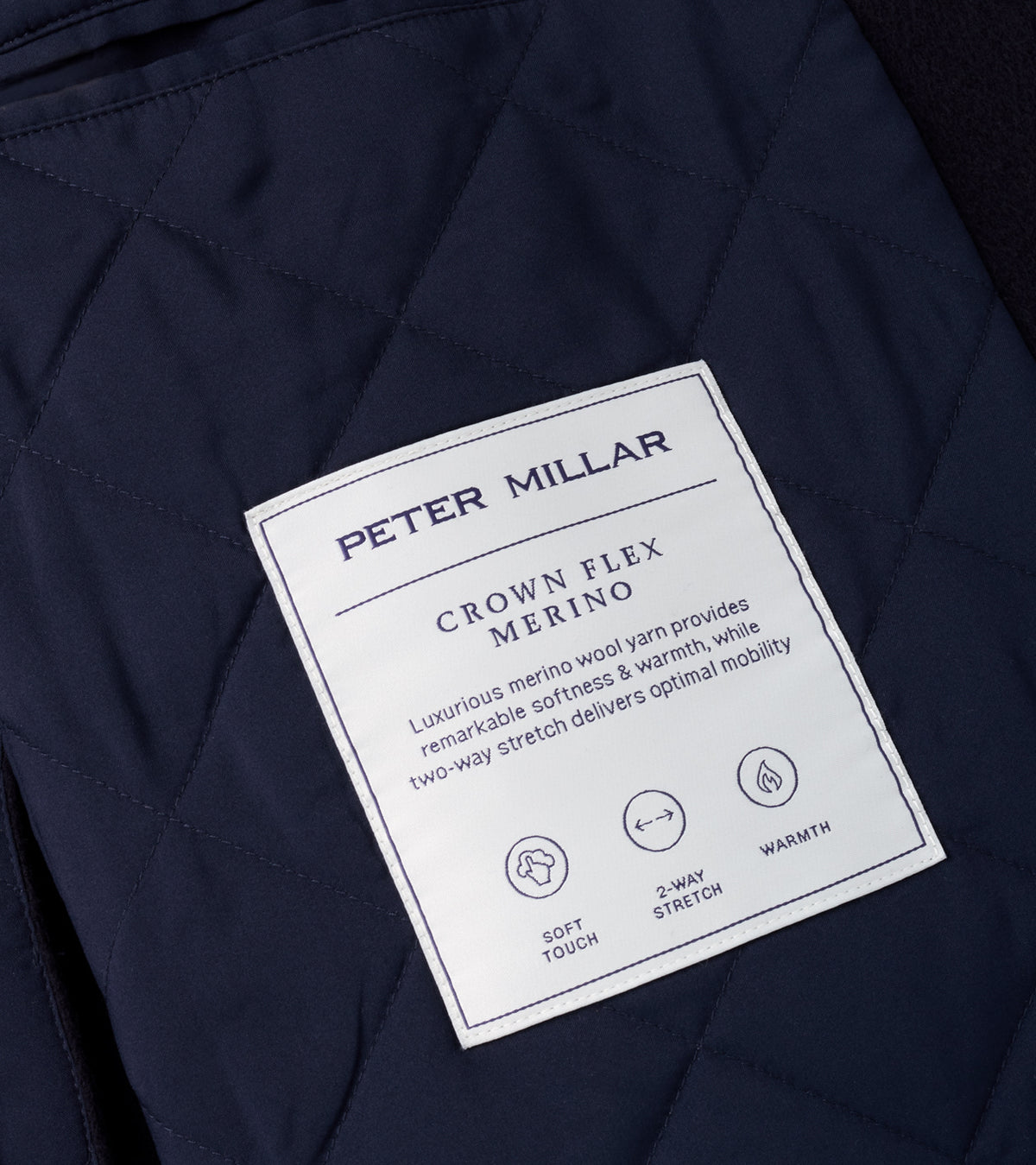 CROWN FLEX MERINO CITY COAT NAVY