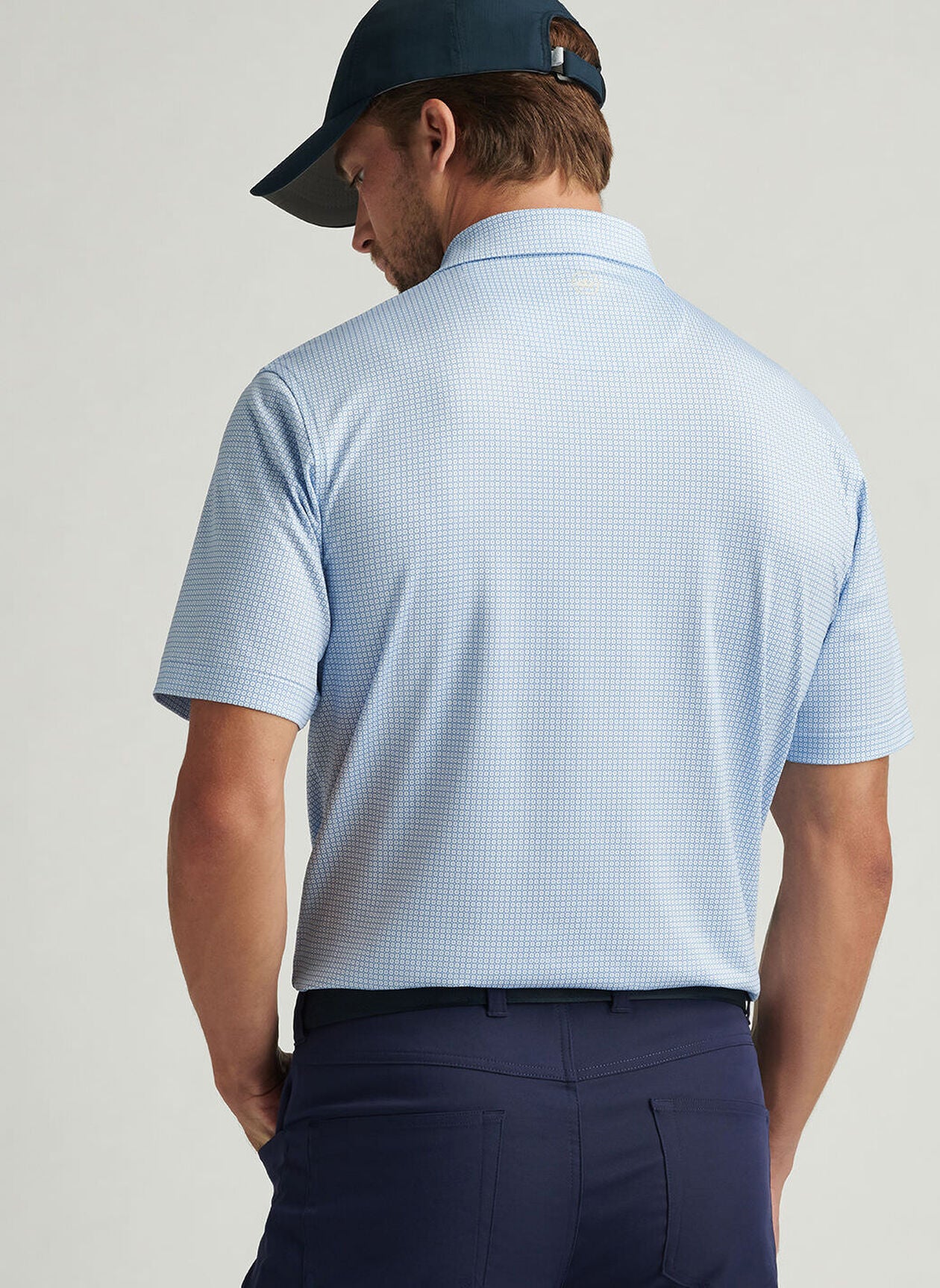 Orbit Performance Jersey Polo White/Sailor Blue