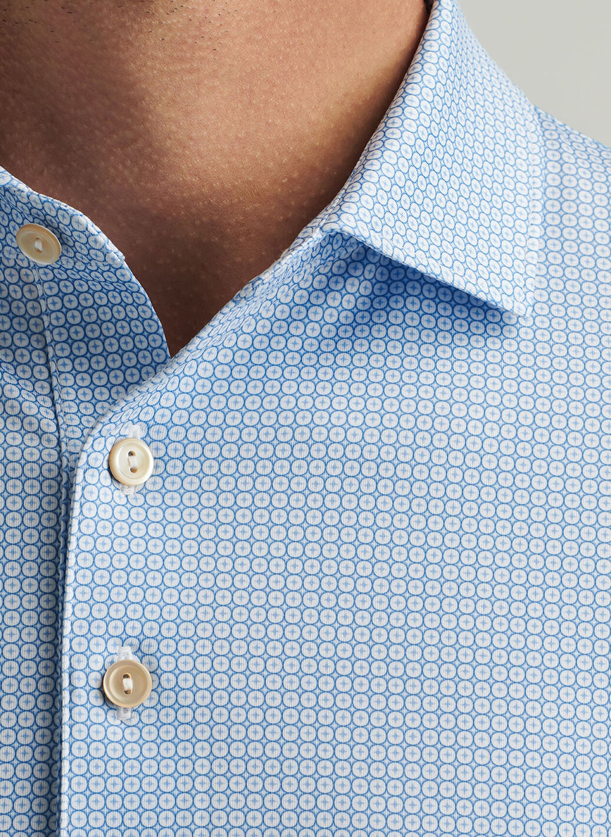 Orbit Performance Jersey Polo White/Sailor Blue