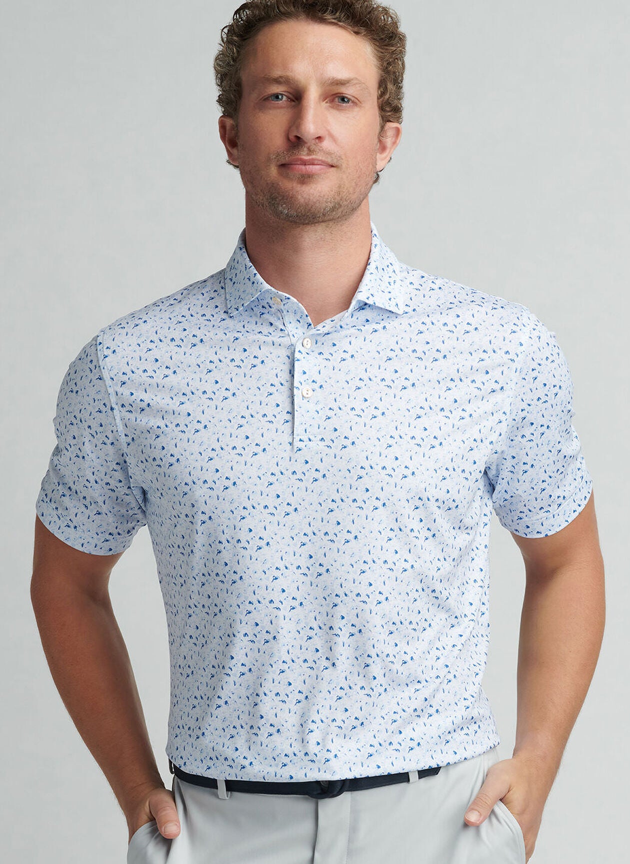 STRAIGHT SHOOTER PERFORMANCE JERSEY POLO WHITE