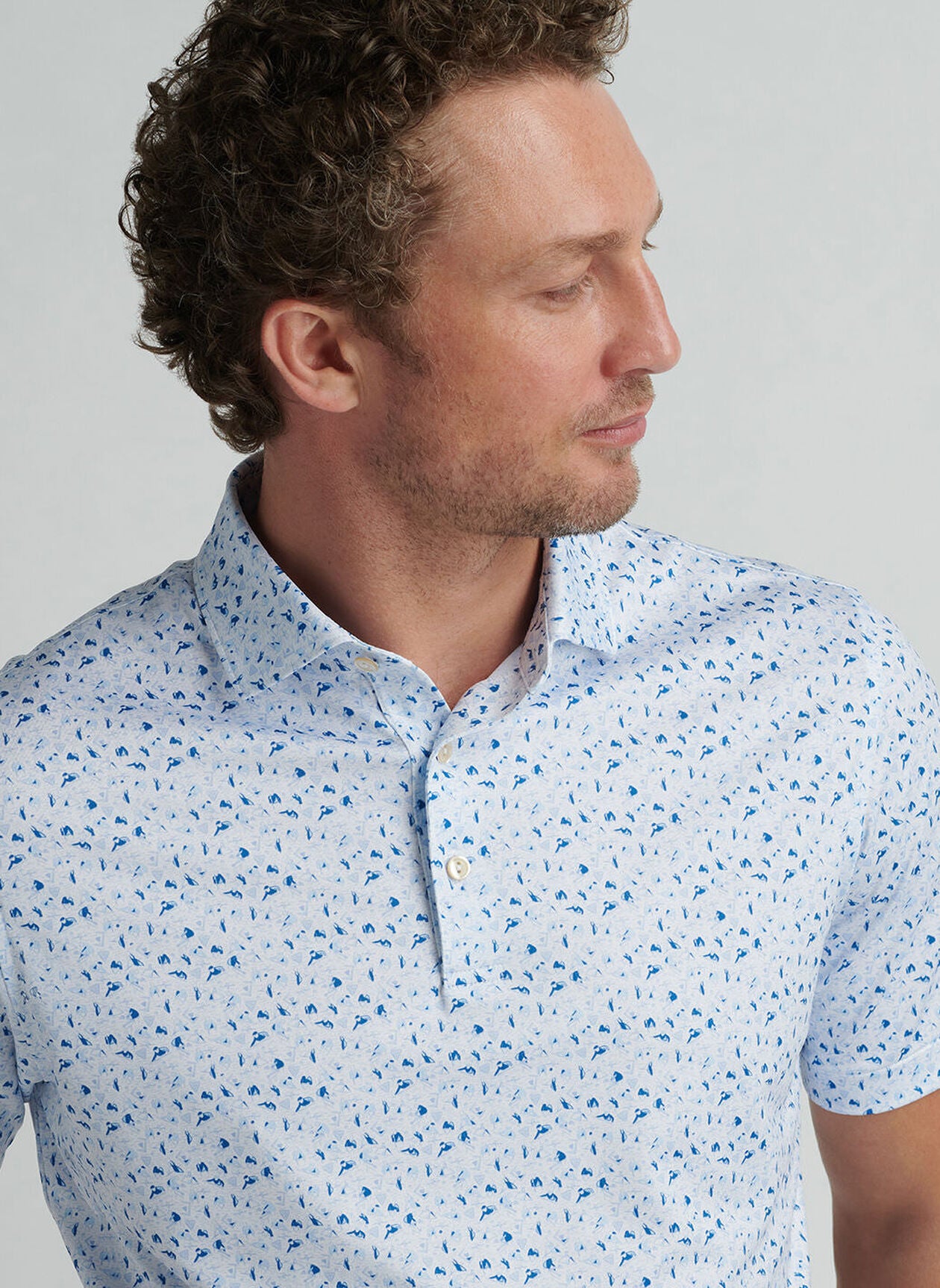 STRAIGHT SHOOTER PERFORMANCE JERSEY POLO WHITE