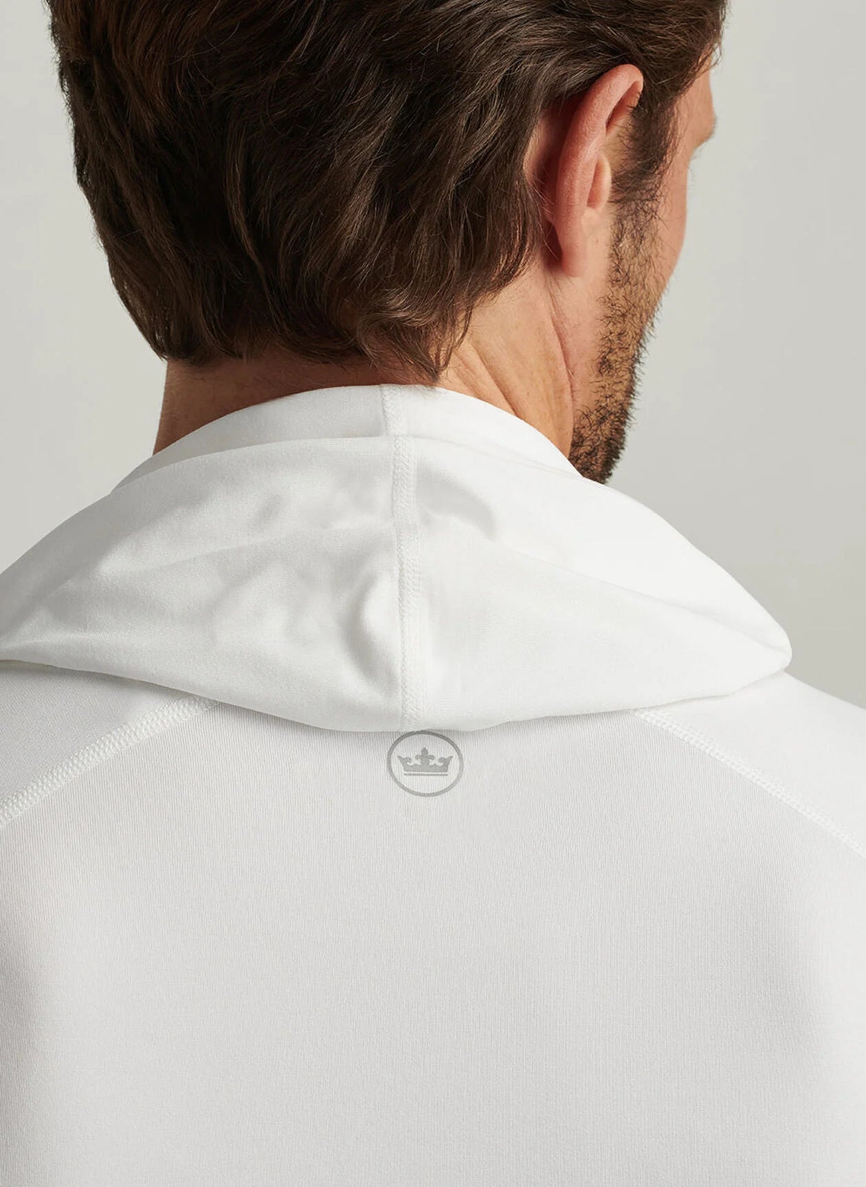 AURORA PERFORMANCE T-SHIRT HOODIE WHITE