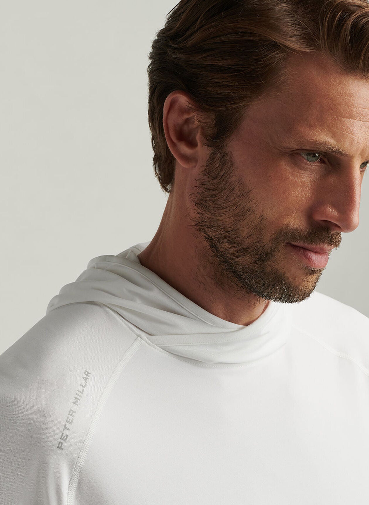 AURORA PERFORMANCE T-SHIRT HOODIE WHITE