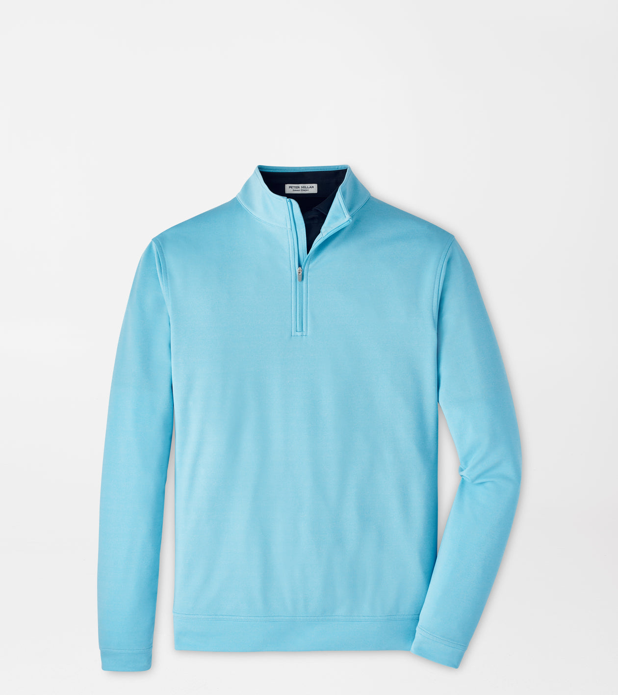 PERTH MELANGE PERFORMANCE QUARTER-ZIP MAYA BLUE