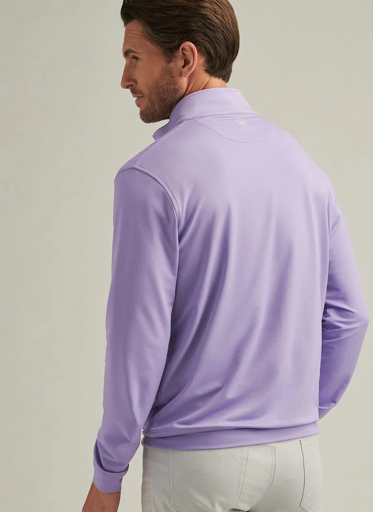 PERTH MELANGE PERFORMANCE QUARTER-ZIP ULTRA VIOLET