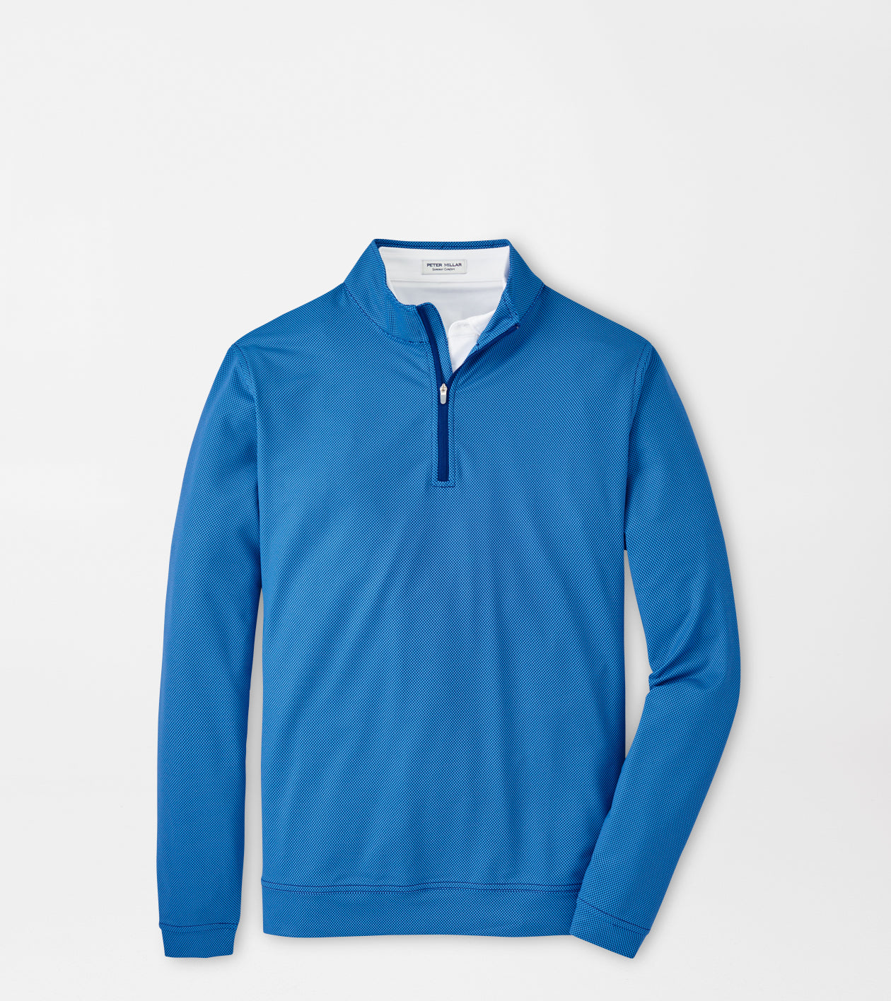 PERTH BIRDSEYE PERFORMANCE QUARTER-ZIP SPORT NAVY