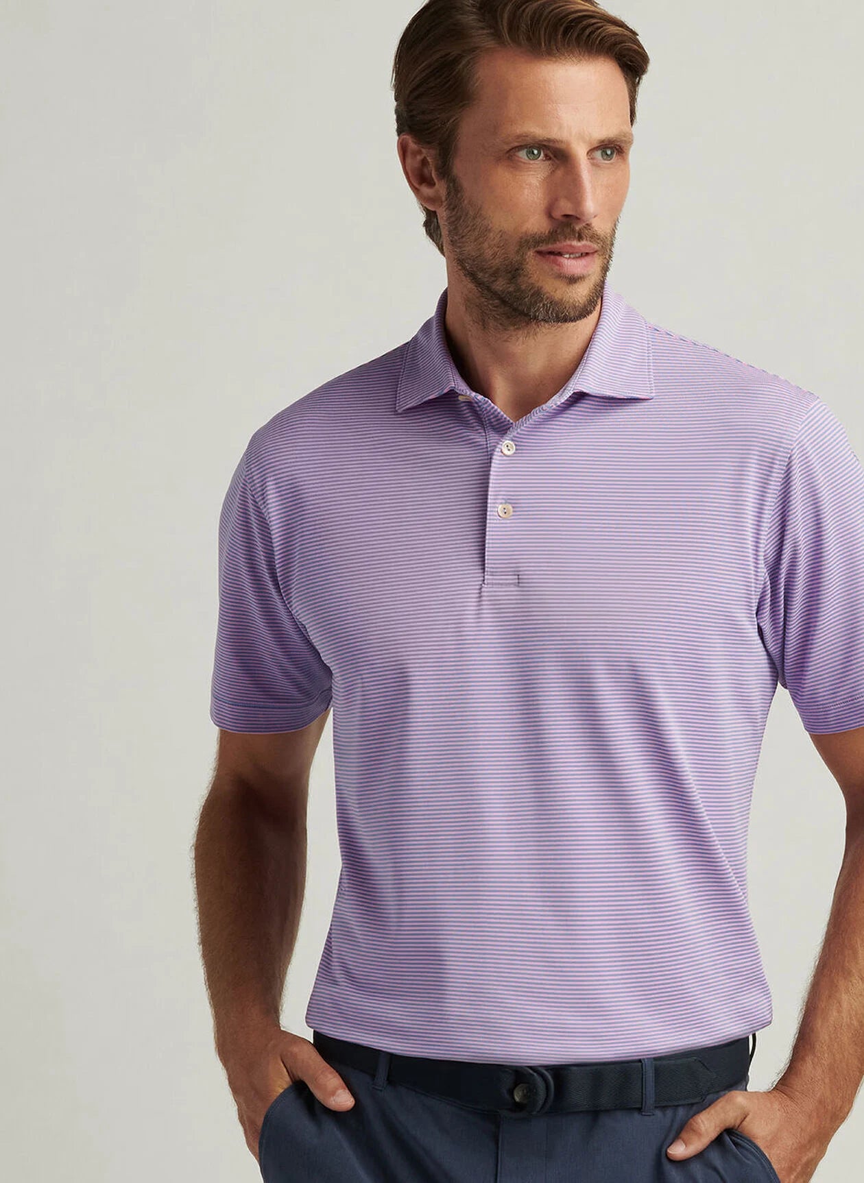 CANDOR PERFORMANCE MESH POLO BLUE SEA