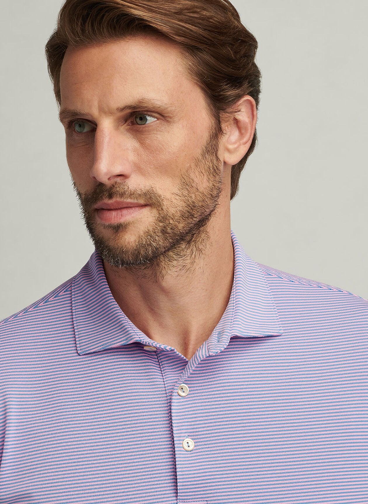 CANDOR PERFORMANCE MESH POLO BLUE SEA