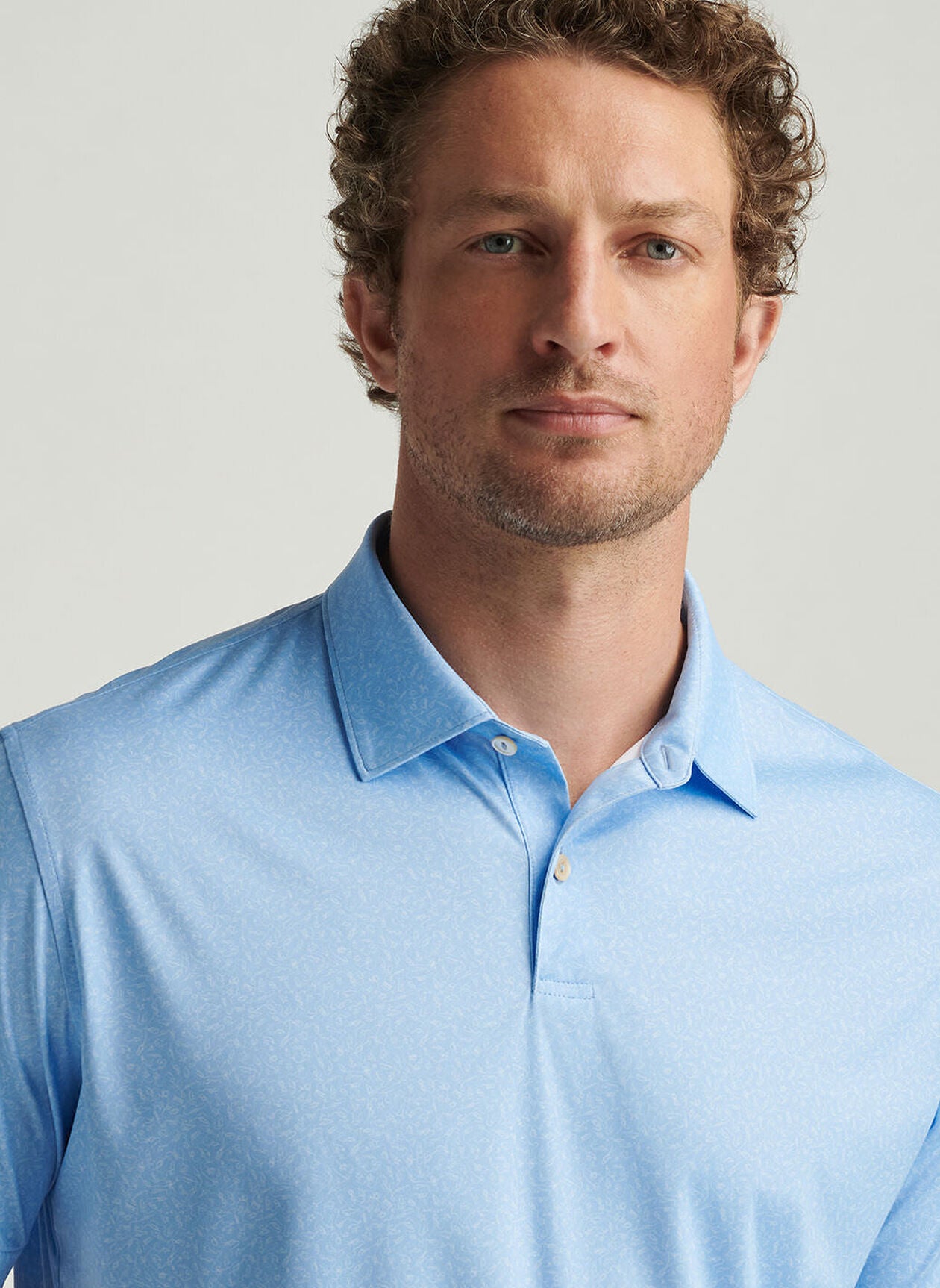 FEATHERWEIGHT NAUTICAL KNOTS POLO COTTAGE BLUE