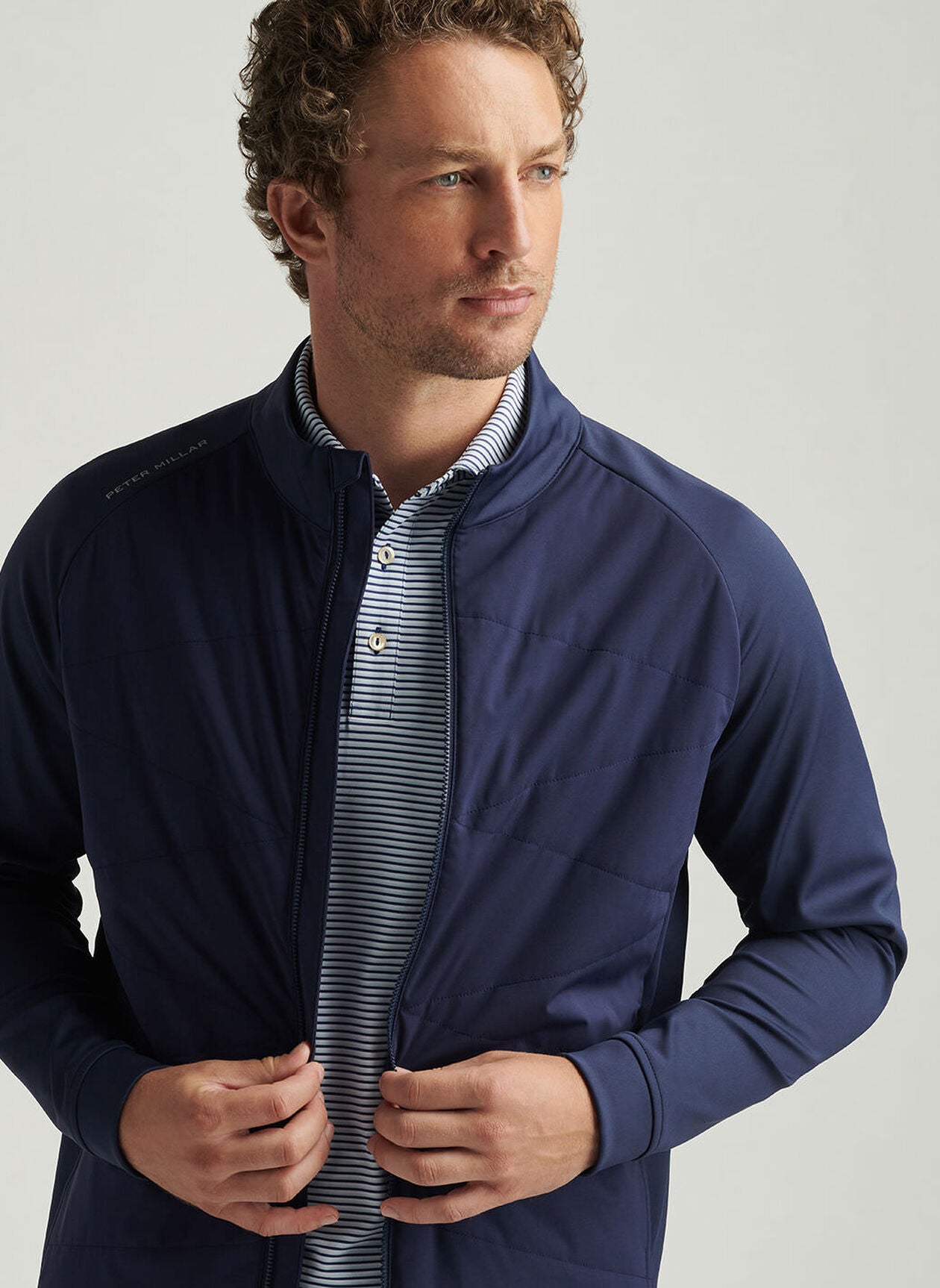 MERGE HYBRID JACKET NAVY