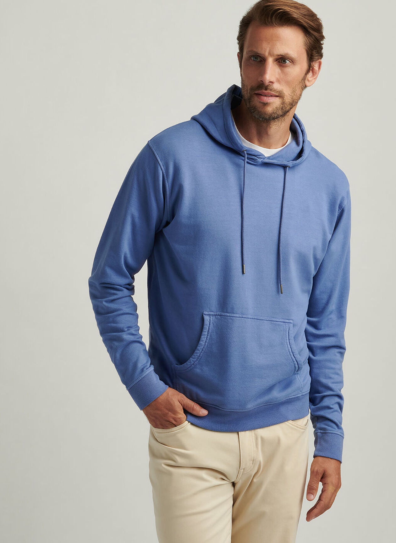 LAVA WASH HOODIE BLUE FRESSIA